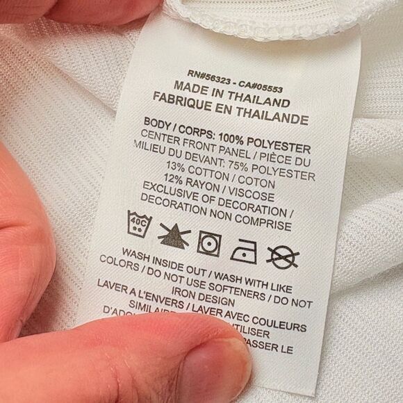 Nike Youth Girls Sports  Training white Red  Tank Top Size Large - Picture 6 of 6